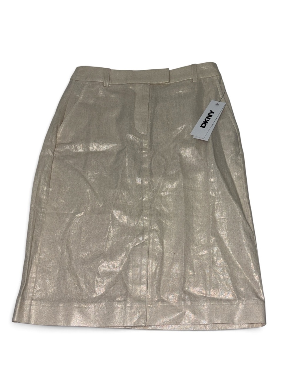 DKNY New Women’s Linen Rayon Blend Size 00 Cream Skirt